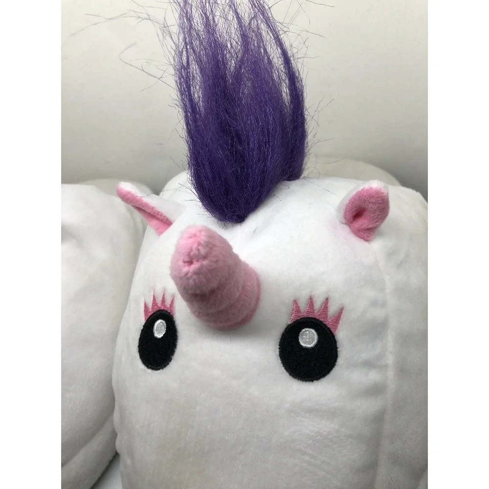 Girls Slippers Unicorn Face Plush Slippers 10